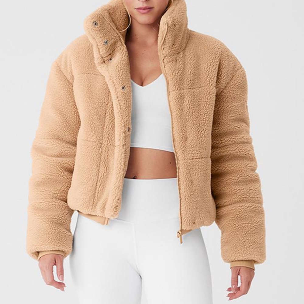 ALO Yoga Tan Sherpa Jacket